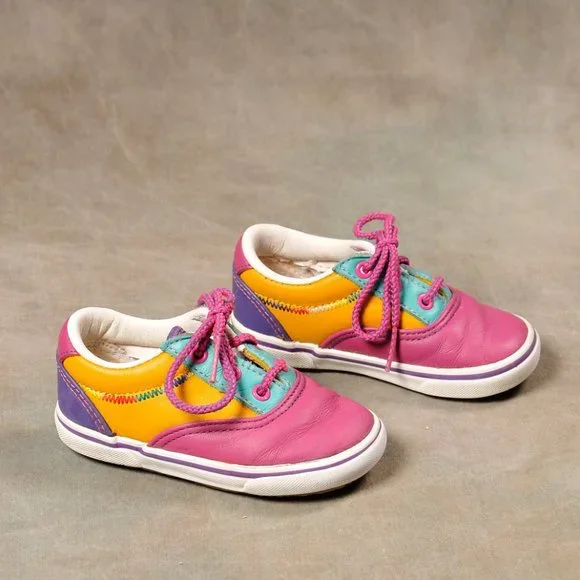 Stride Rite, Color Blocked, Leather Sneaker, Size 6M - Picture 3 of 9